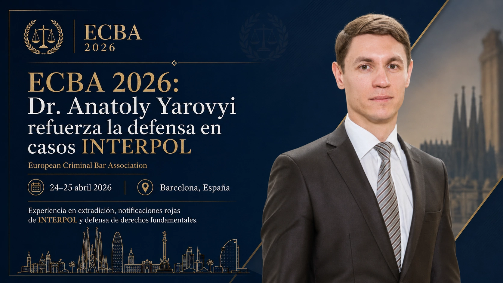 Dr. Anatoly Yarovyi participó en la ECBA Spring Conference 2026