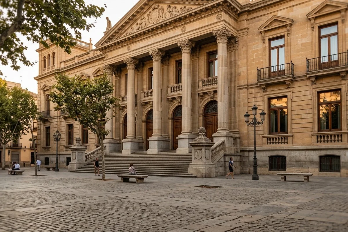Fachada de un juzgado español